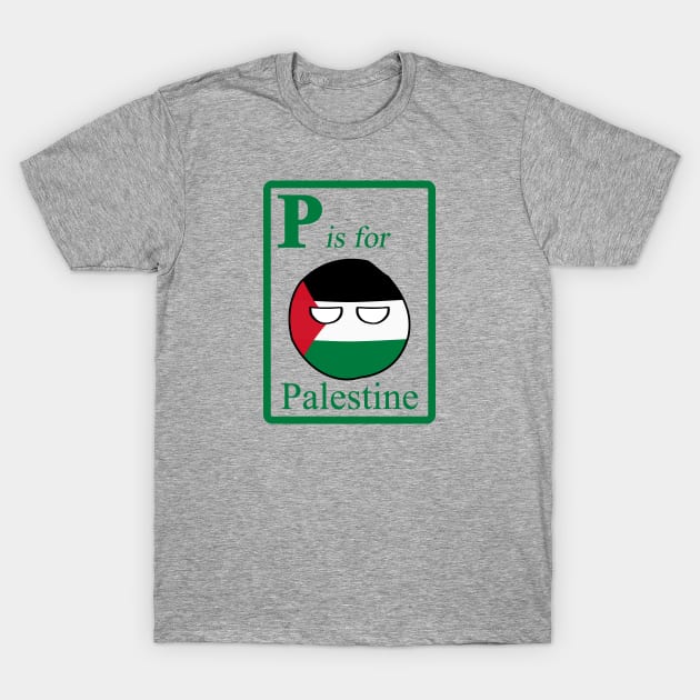 P is for Palestineball T-Shirt by PVVD